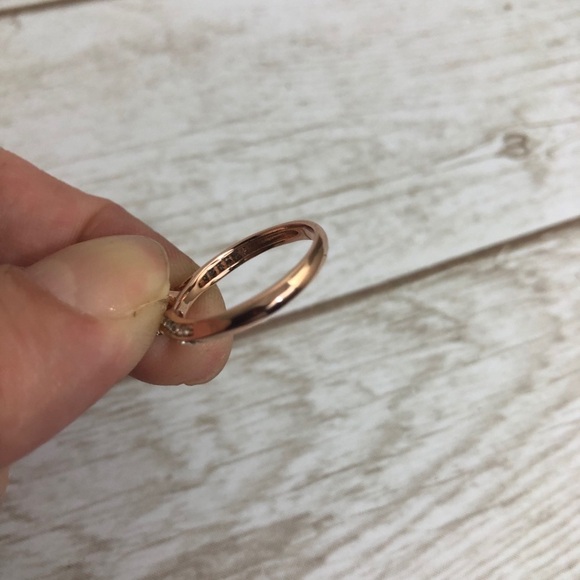 NEW CATE & CHLOE Leona "Fate" 18K Rose Gold Plated Ring Sz 6 - Picture 9 of 9